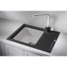 Кухонная мойка GRANULA HIBRID HI-65 чёрный/арктик HI-65 CHEPHYII/APKTIK